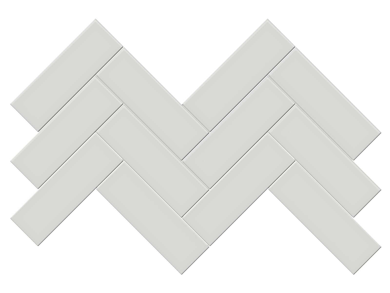 Halo Grey Glossy 2x6 Herringbone Mosaic | Casabella Flooring | Home ...