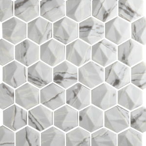 Casabella Mosaics Beige Micro Crystal 3D Mosaic Sample