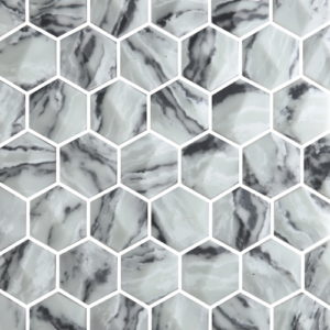 Casabella Mosaics Grey Mosaic Micro Crystal 3D Mosaic Sample