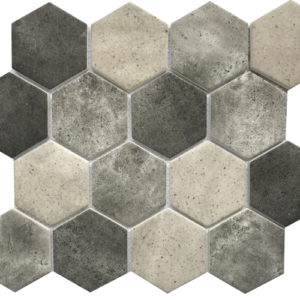 Casabella Mosaics Stone 3" Hexagon Mosaic Sample