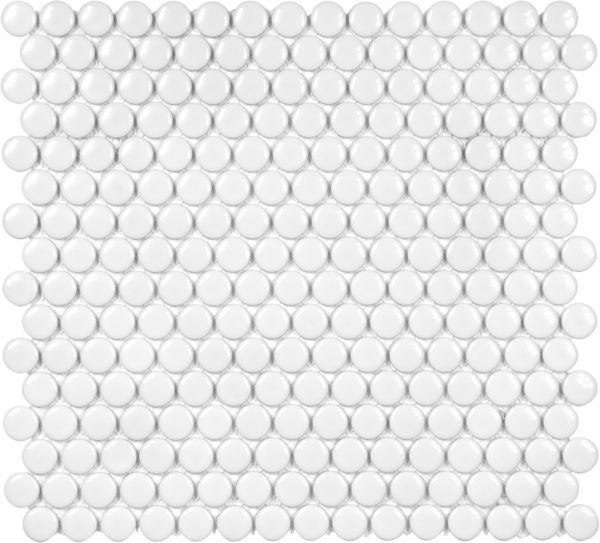 51-030_3-4in_Soho_White_Glossy_Penny_Round_Porcelain_Mosaics