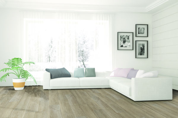 Casabella Carolina Coastal Room Scene With Gatling Grey Floor Sample On It