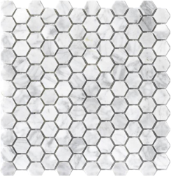 CBTCARRHEX Stone Mosaics Tenor 1in hexagon