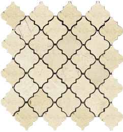 CBTCREMALANT Stone Mosaics Opaline 2in lantern pattern