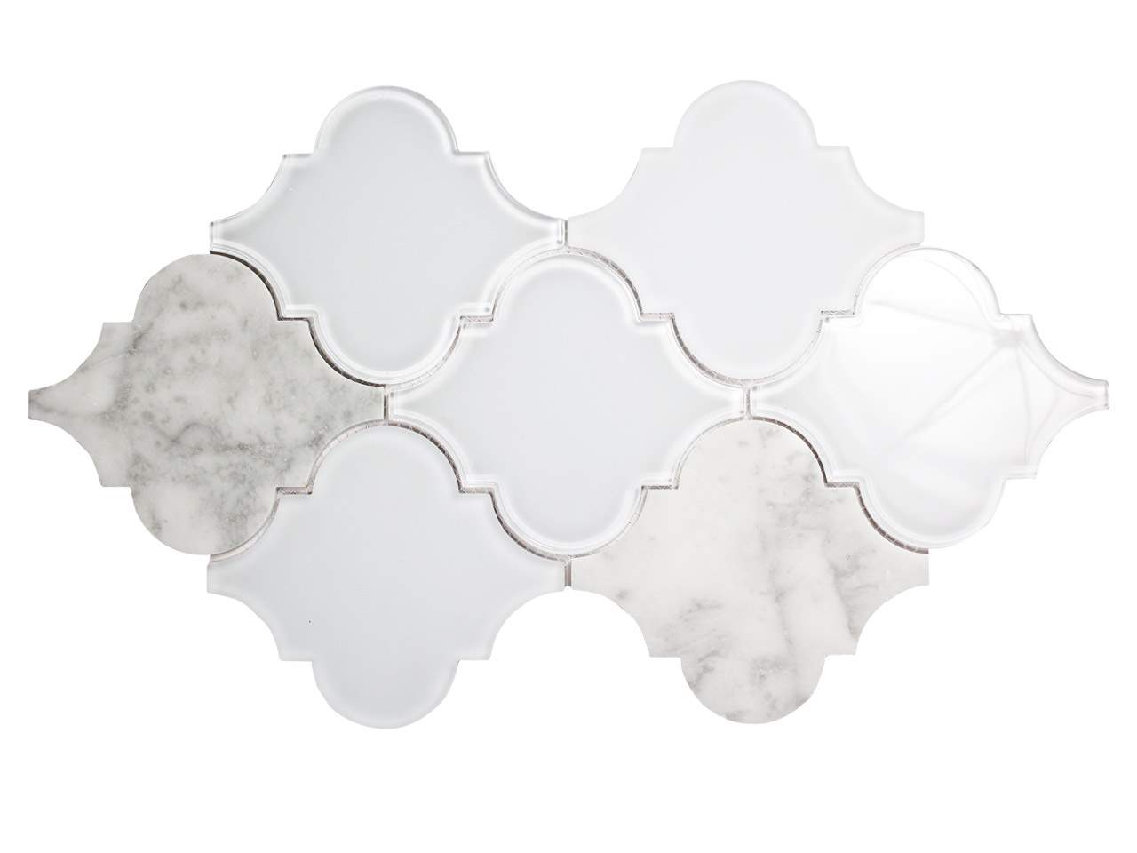 Clover Bianco Mosaic Swatch