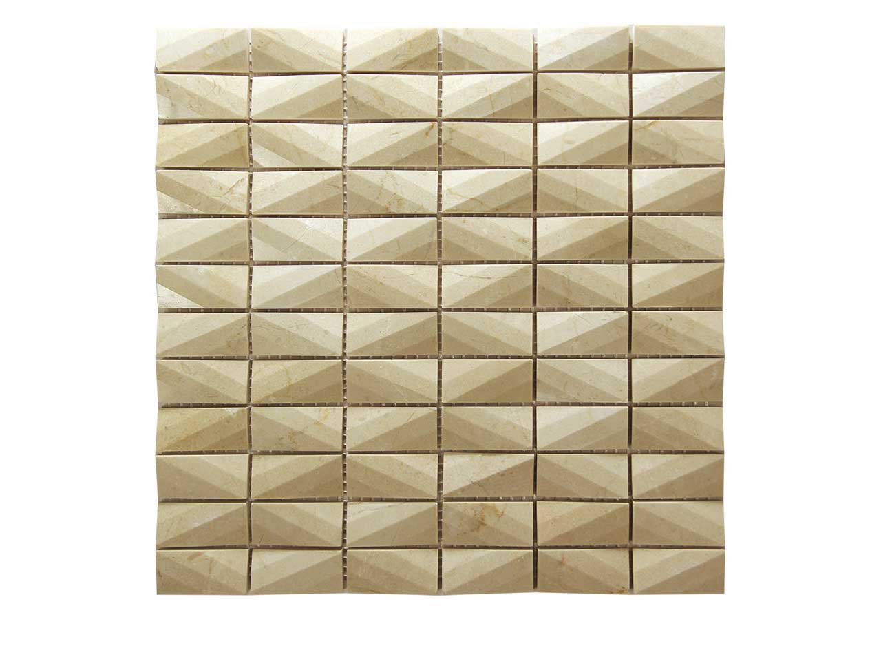 Diamond Cream Marfil Mosaic Swatch