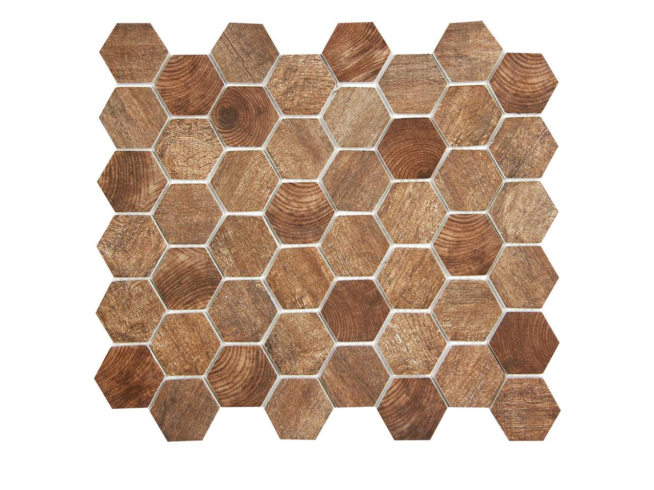 Hexacycle Teak Mosaic Swatch