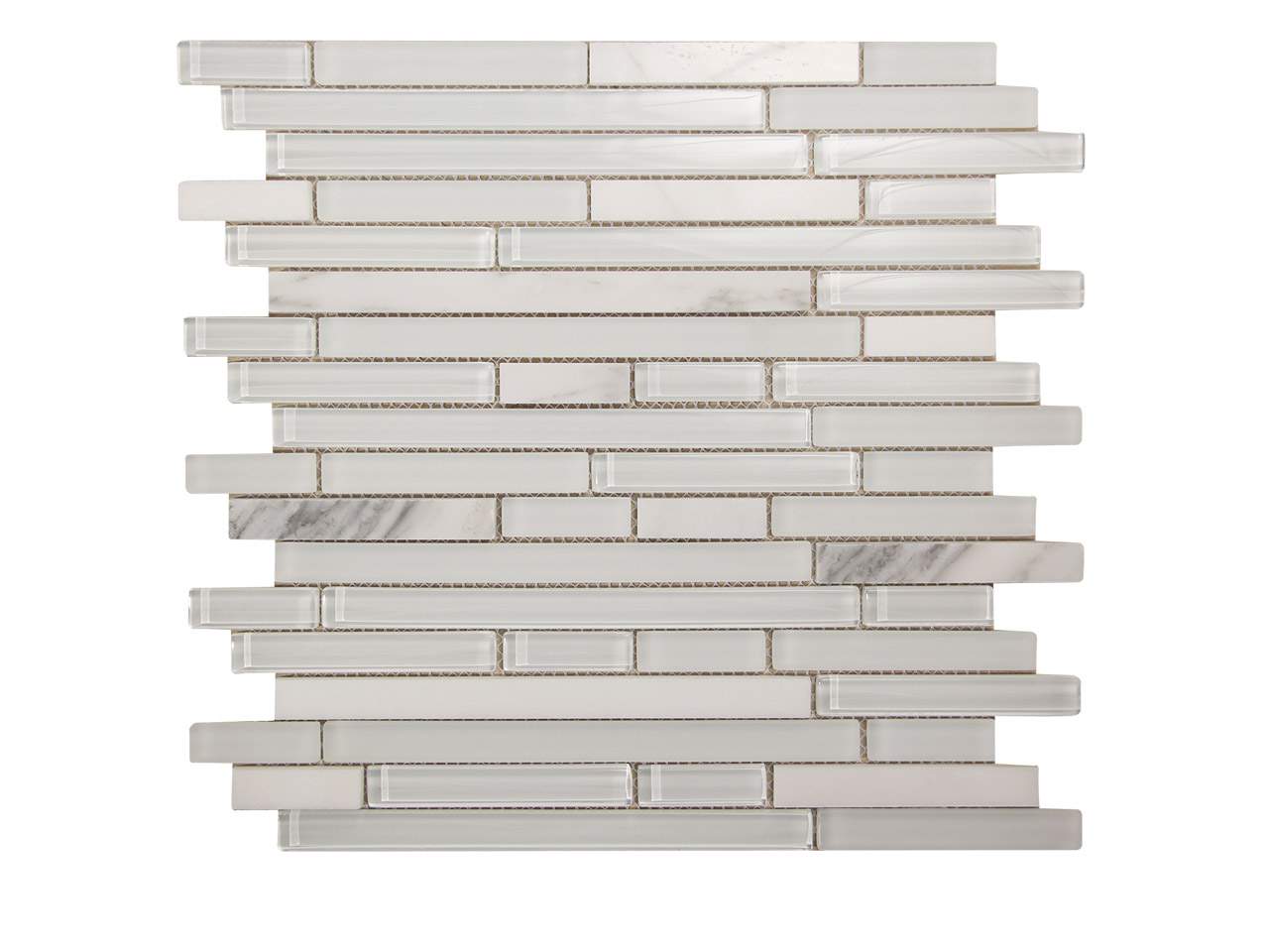 Leto White Mosaic Swatch