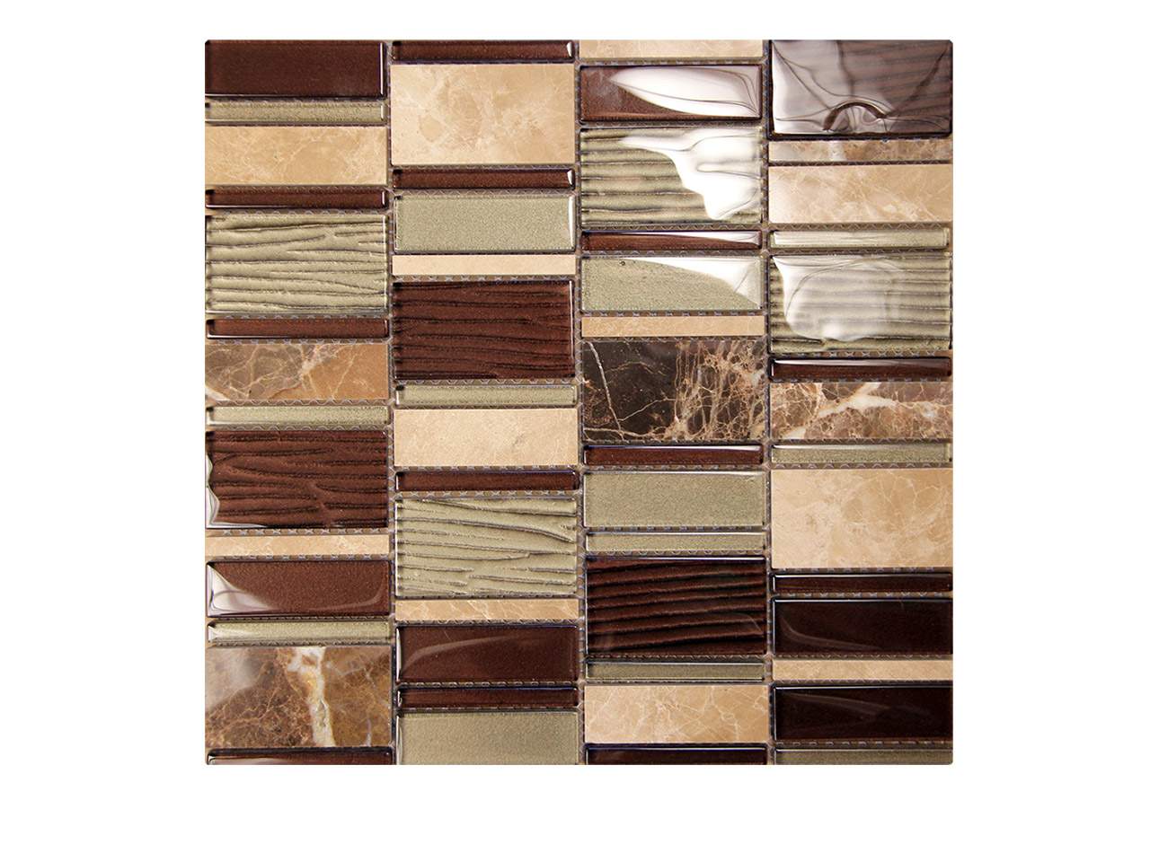 Loft Emperador Mosaic Swatch