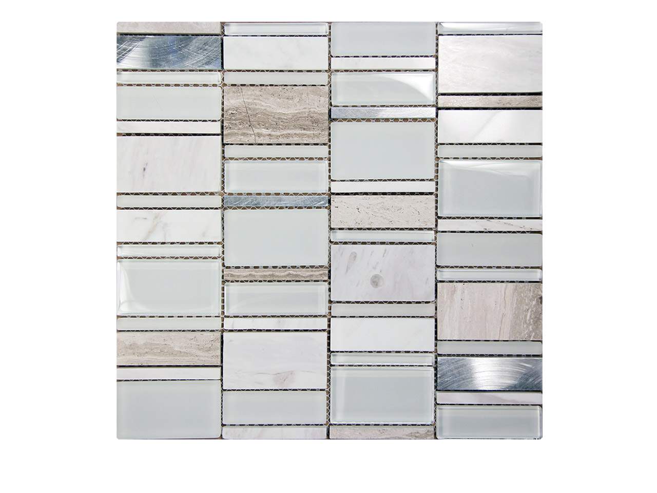 Loft White Mosaic Swatch