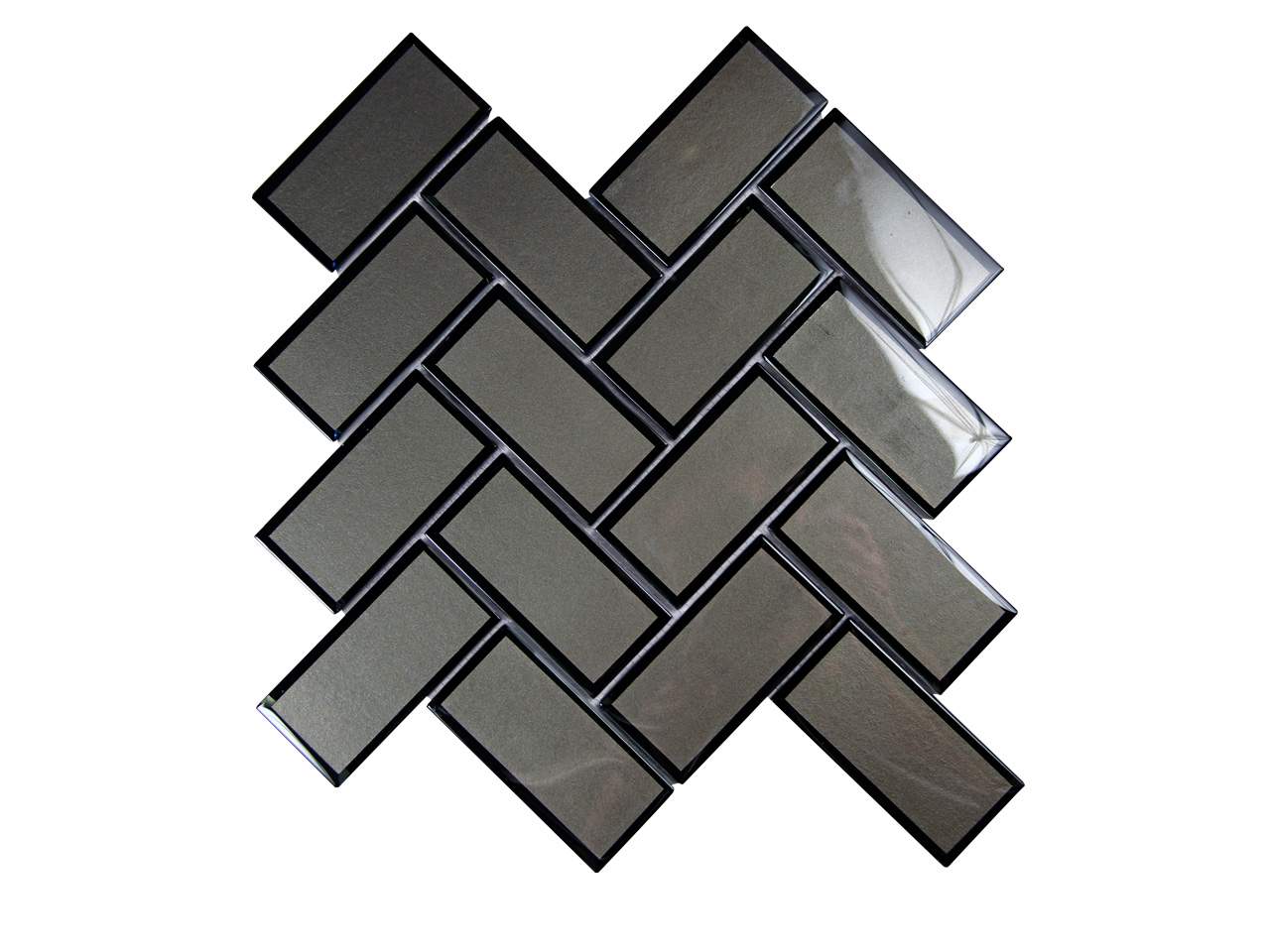 Mirror Charcoal Mosaic Swatch