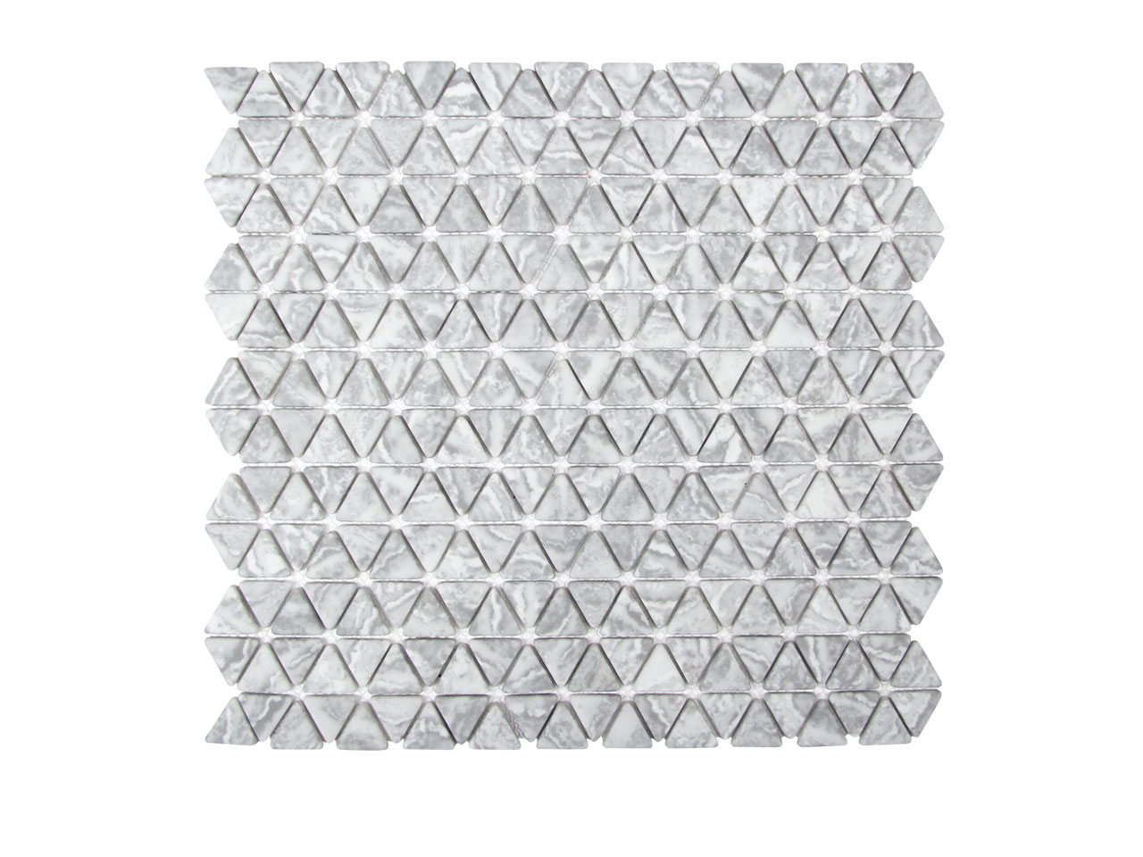 Natural Triangles Grigio Mosaic Swatch