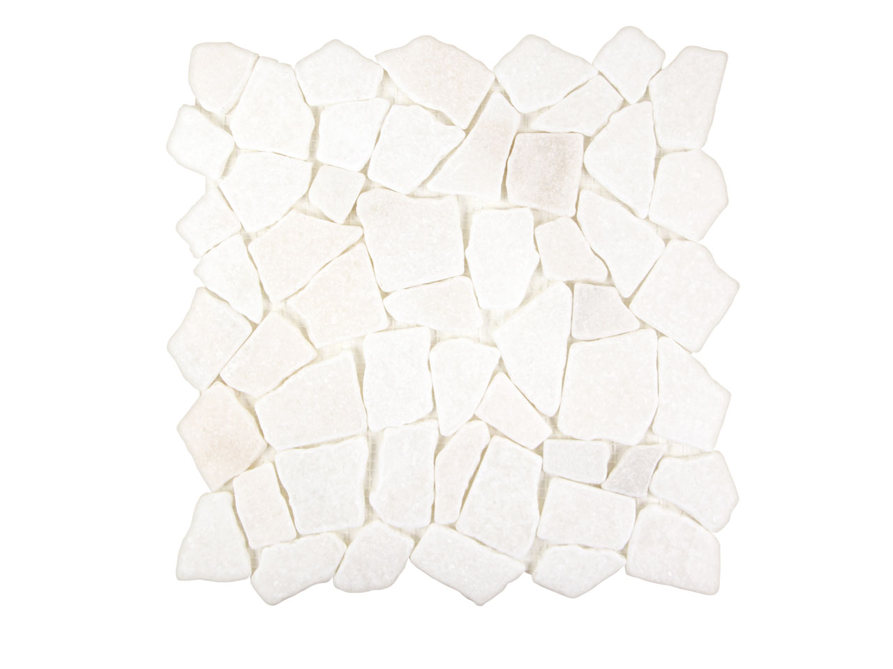 Nuur Super White Mosaic Swatch