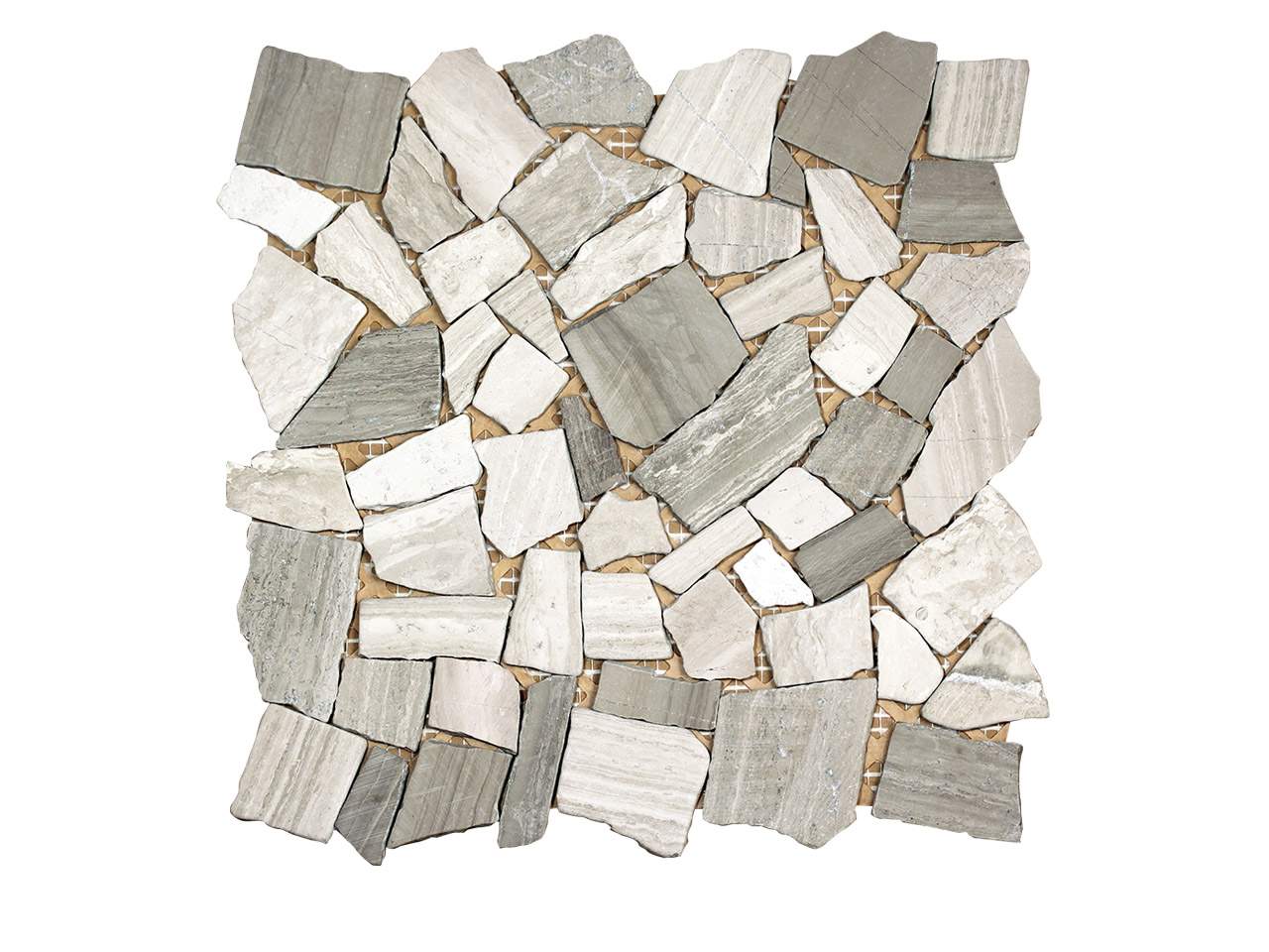 Nuur Wood Grey Mosaic Swatch