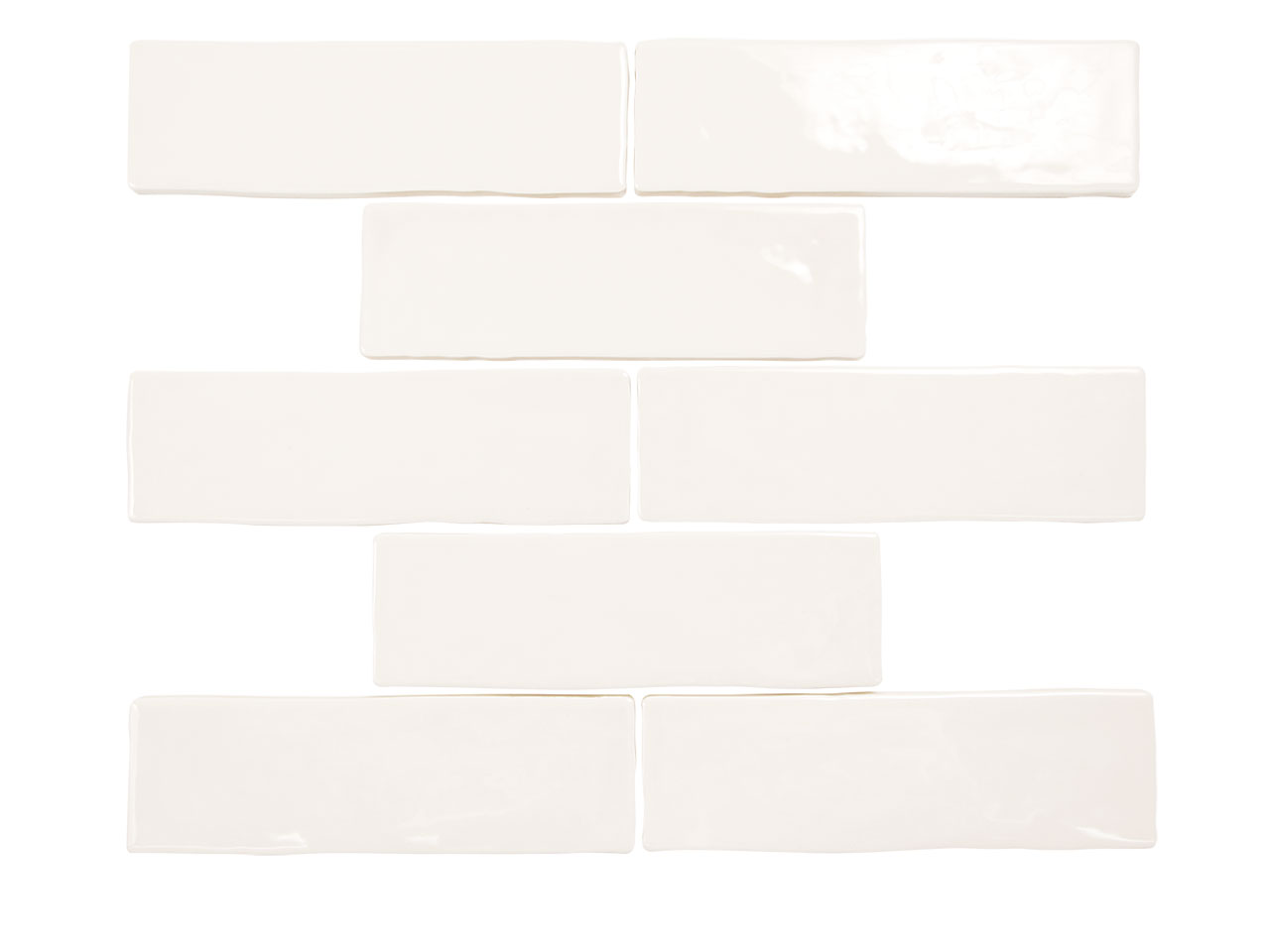 Pastel Off White Glossy Mosaic Swatch