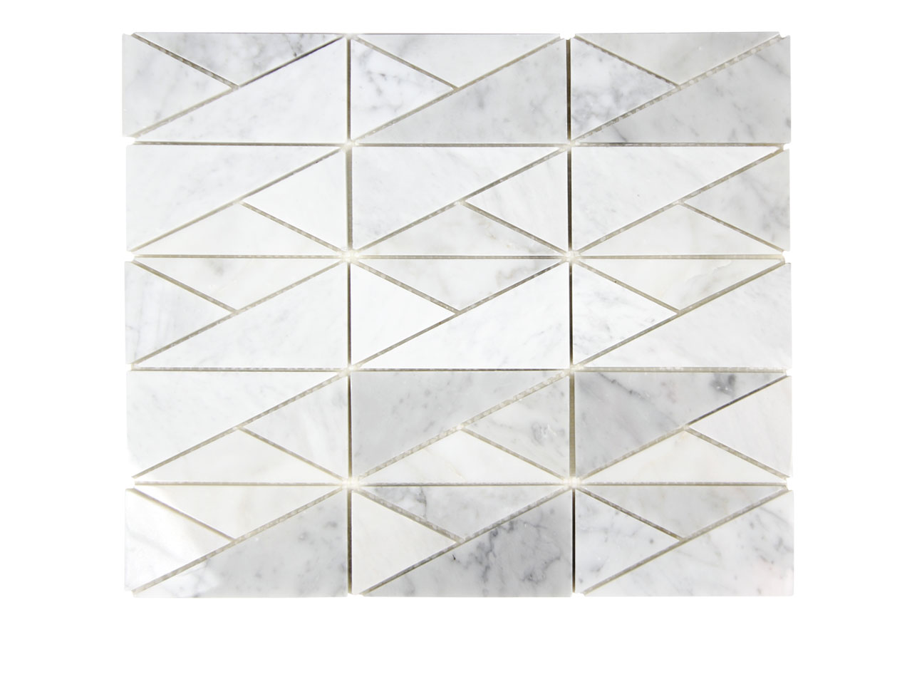 Triangle Calacatta Gold Mosaic Swatch