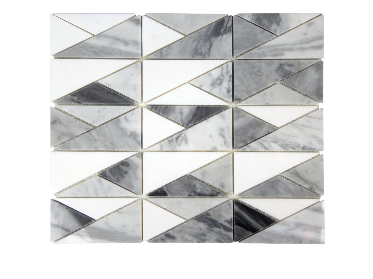 Triangle Mix Grey Mosaic Swatch