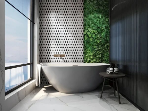 Curated Collection Stone Room Scene