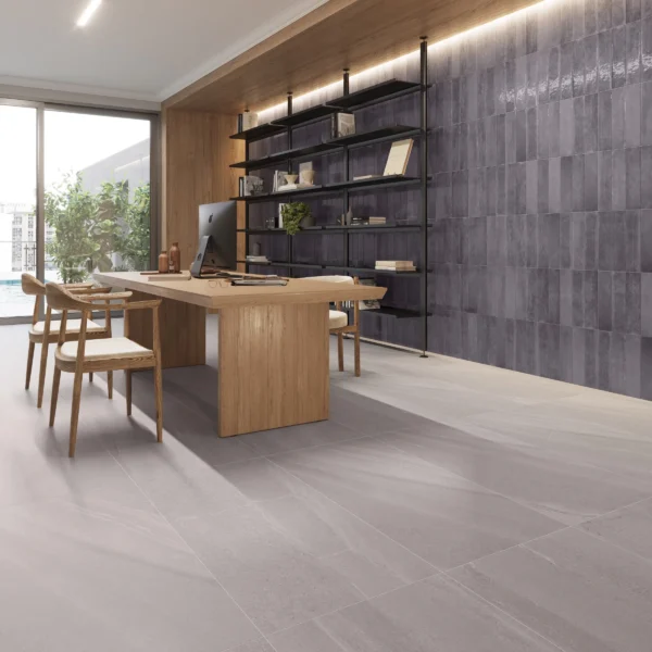 Watercolor Gray Room Scene